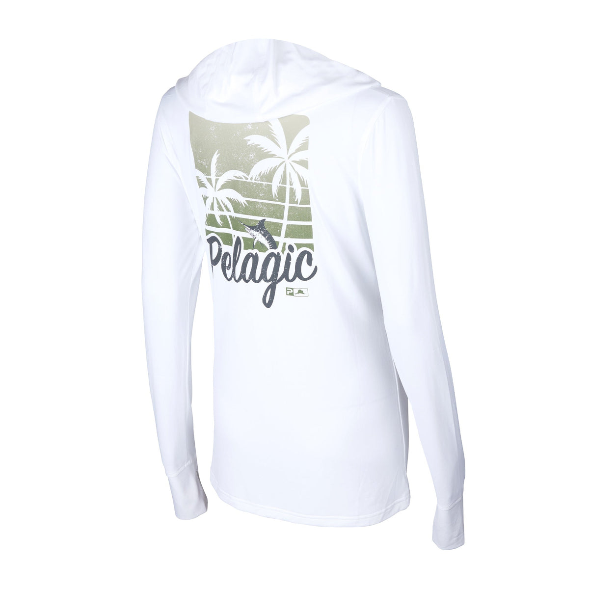 Pelagic Hot Sale / Ws Hooded Fishing Shirt - Ws Aquatek Island Time