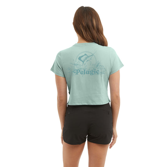 Pelagic Everyday / Ws Cropped T-Shirt - Ws Tropic Sea