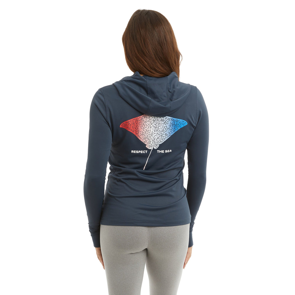 Pelagic Classic / Ws Hooded Fishing Shirt - Ws Aquatek Eagle Fade