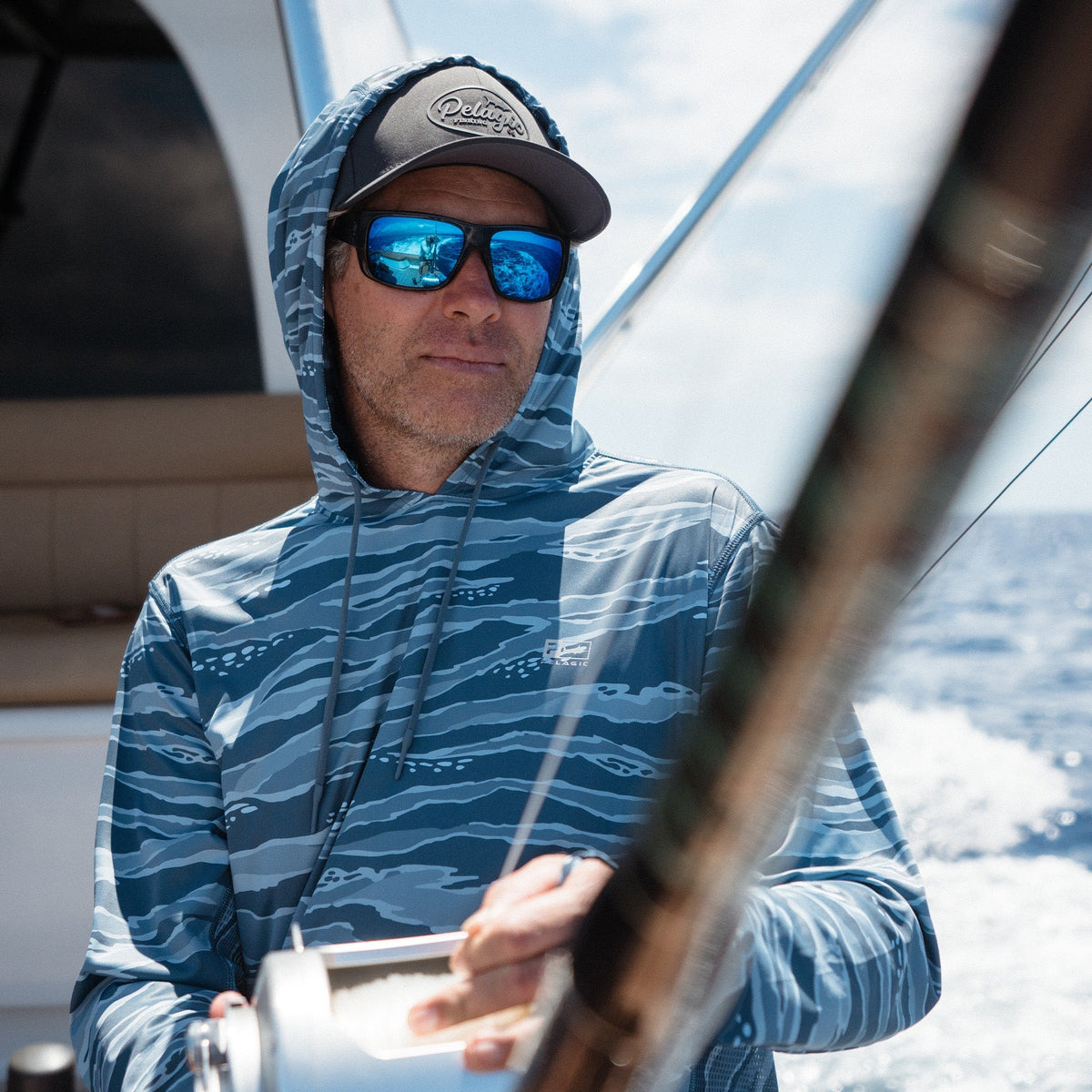 Pelagic New / Hooded Fishing Shirt - Vaportek