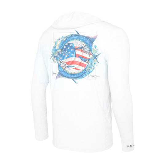 Pelagic Hot Sale / Hooded Fishing Shirt - Vaportek Goione American Marlin