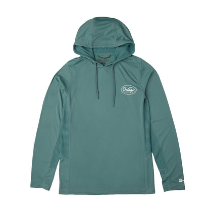 Pelagic New / Youth Hooded Fishing Shirt - Youth Vaportek Circled