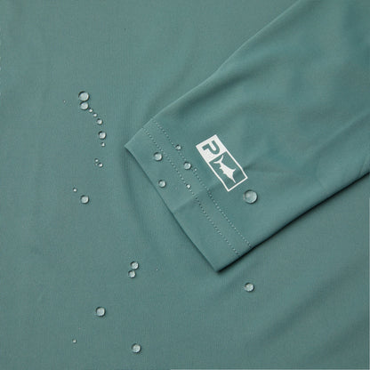 Pelagic New / Youth Hooded Fishing Shirt - Youth Vaportek Circled