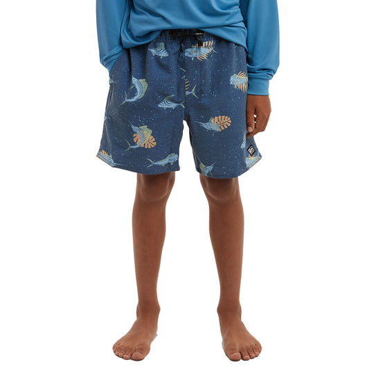 Pelagic Classic / Youth Elastic Waist Shorts - Youth Dockside