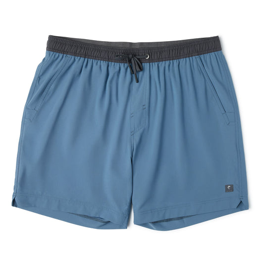 Pelagic Signature / Elastic Waist Lined Shorts 17" - Leiday
