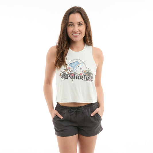 Pelagic Discount / Ws Cropped Tank - Ws Tropic Sea